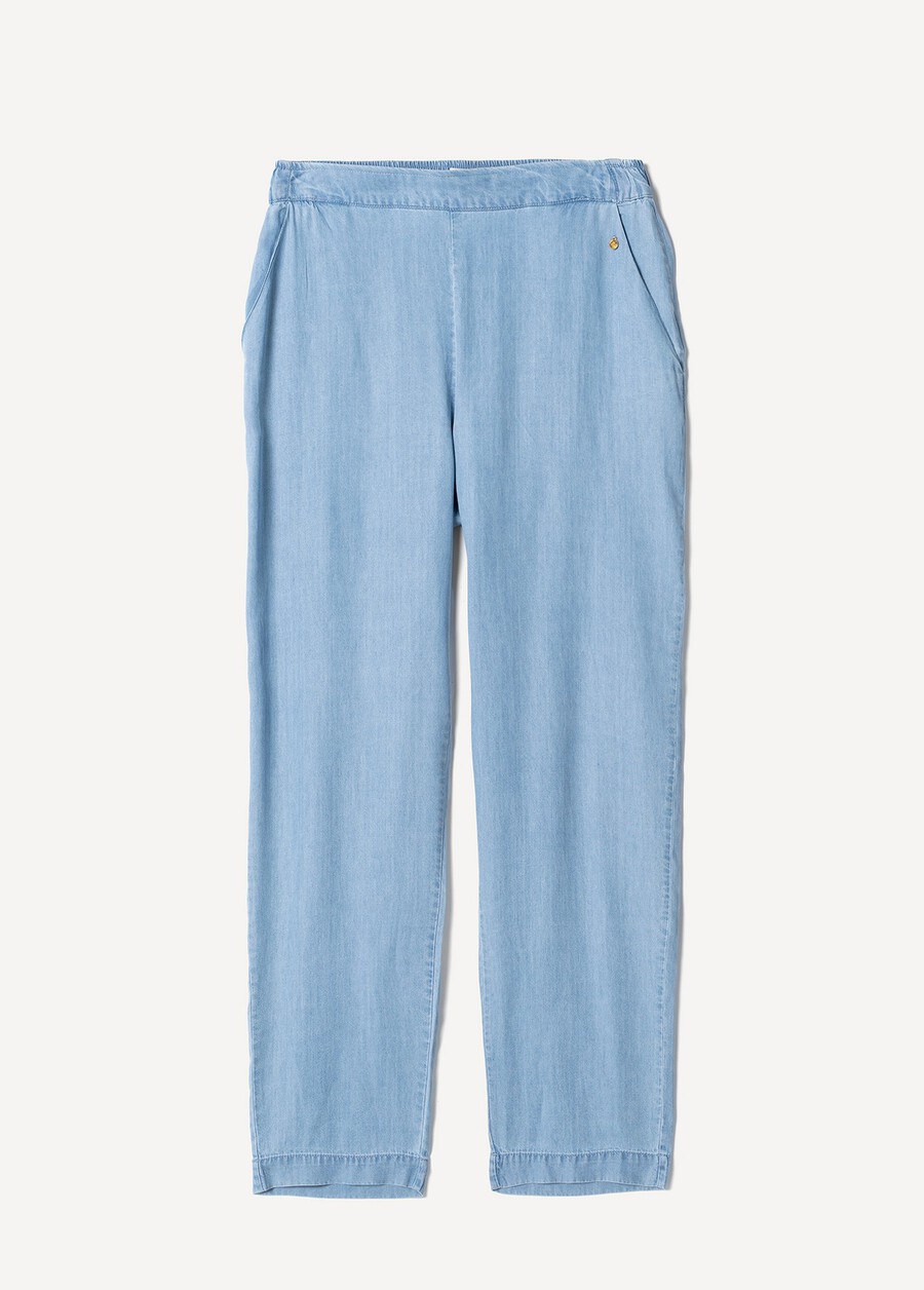 Pantaloni Poke effetto denim DENIM MEDIUM DENIM Donna , immagine n. 5