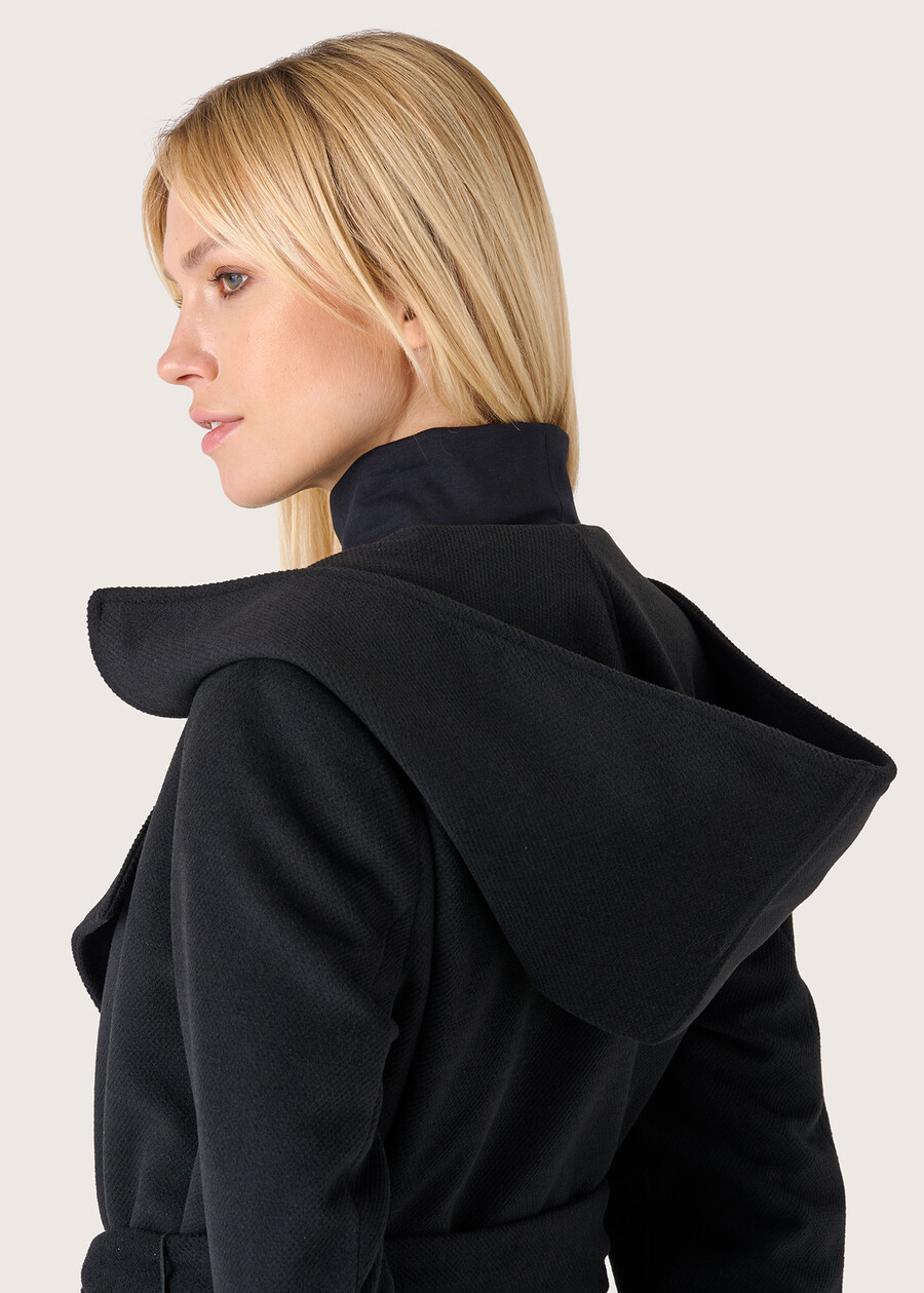Victoria cloth coat NERO BLACKBEIGE LIGHT BEIGE Woman , image number 4