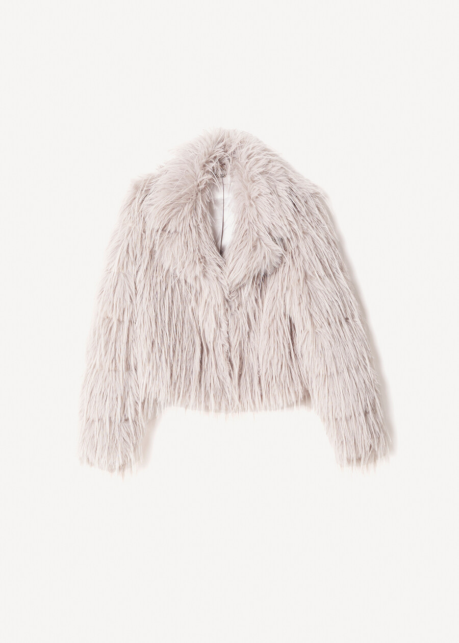 Gessica faux fur jacket GRIGIO PERLA Woman , image number 5