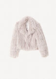 Gessica faux fur jacket GRIGIO PERLA Woman image number 5