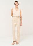 Pantaloni Alba a gamba larga in cady ARANCIONEBEIGE Donna immagine n. 2