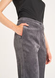 Pantalone Giorgia-N in velluto GRIGIO CENEREVIOLA PURPLE Donna immagine n. 3