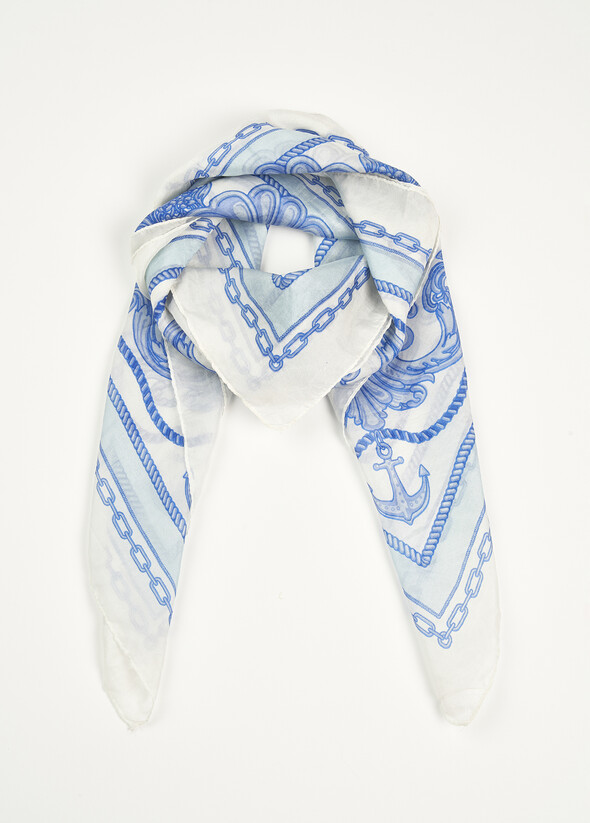 Foulard Simona 100% seta BIANCO WHITE Donna null
