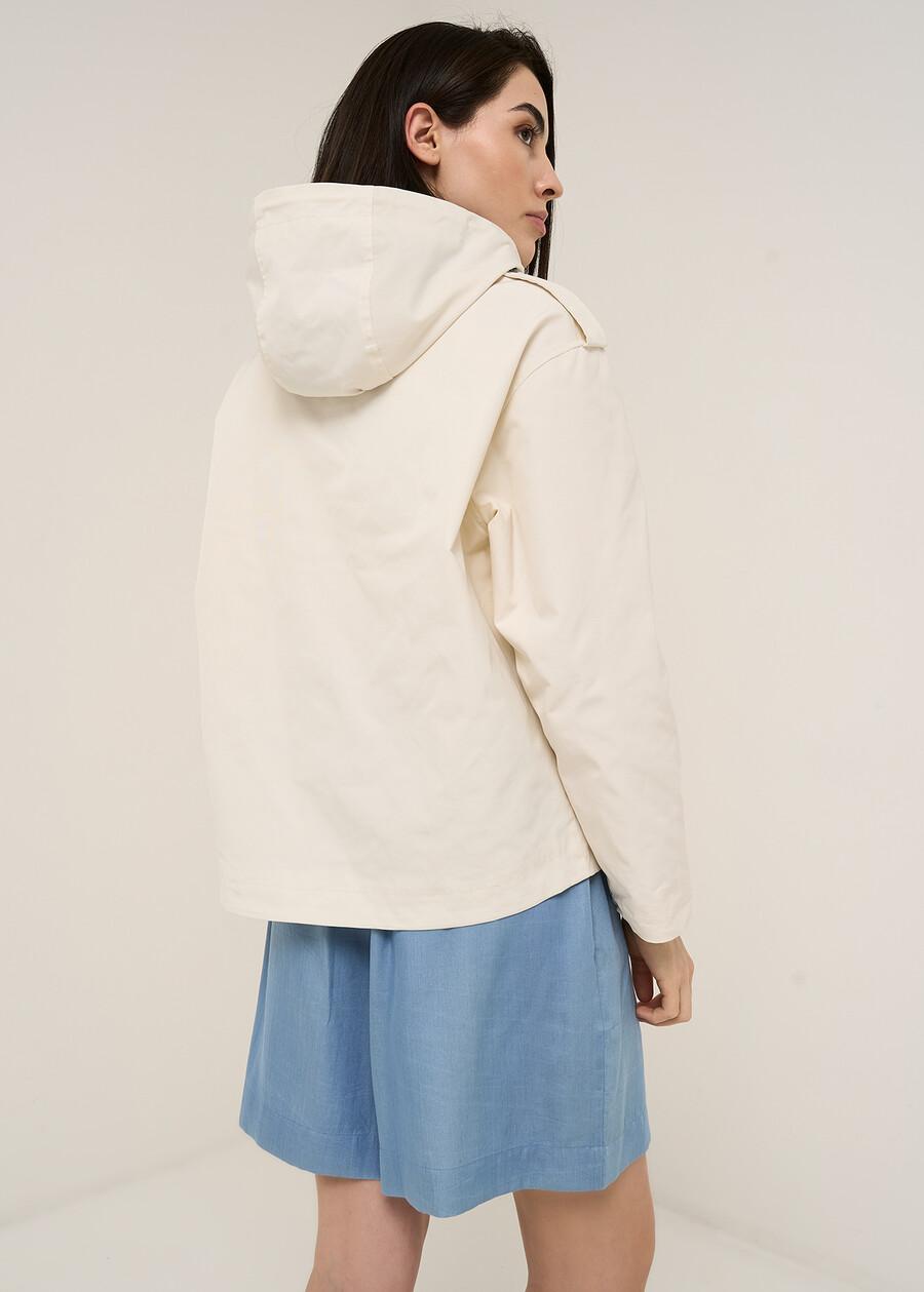 Goan technical short jacket BEIGE LATTEBLU Woman , image number 5