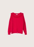 Melody sweater with fringes ROSSO MAGENTABLU GRAFITE Woman image number 4