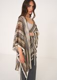 Mantella Milena lurex donna BIANCO BURRO Donna immagine n. 1