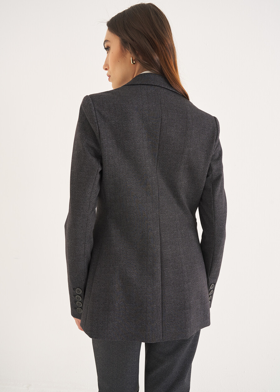 Giacca Giasmine-A punto Roma GRIGIO DARKGREY Donna , immagine n. 3