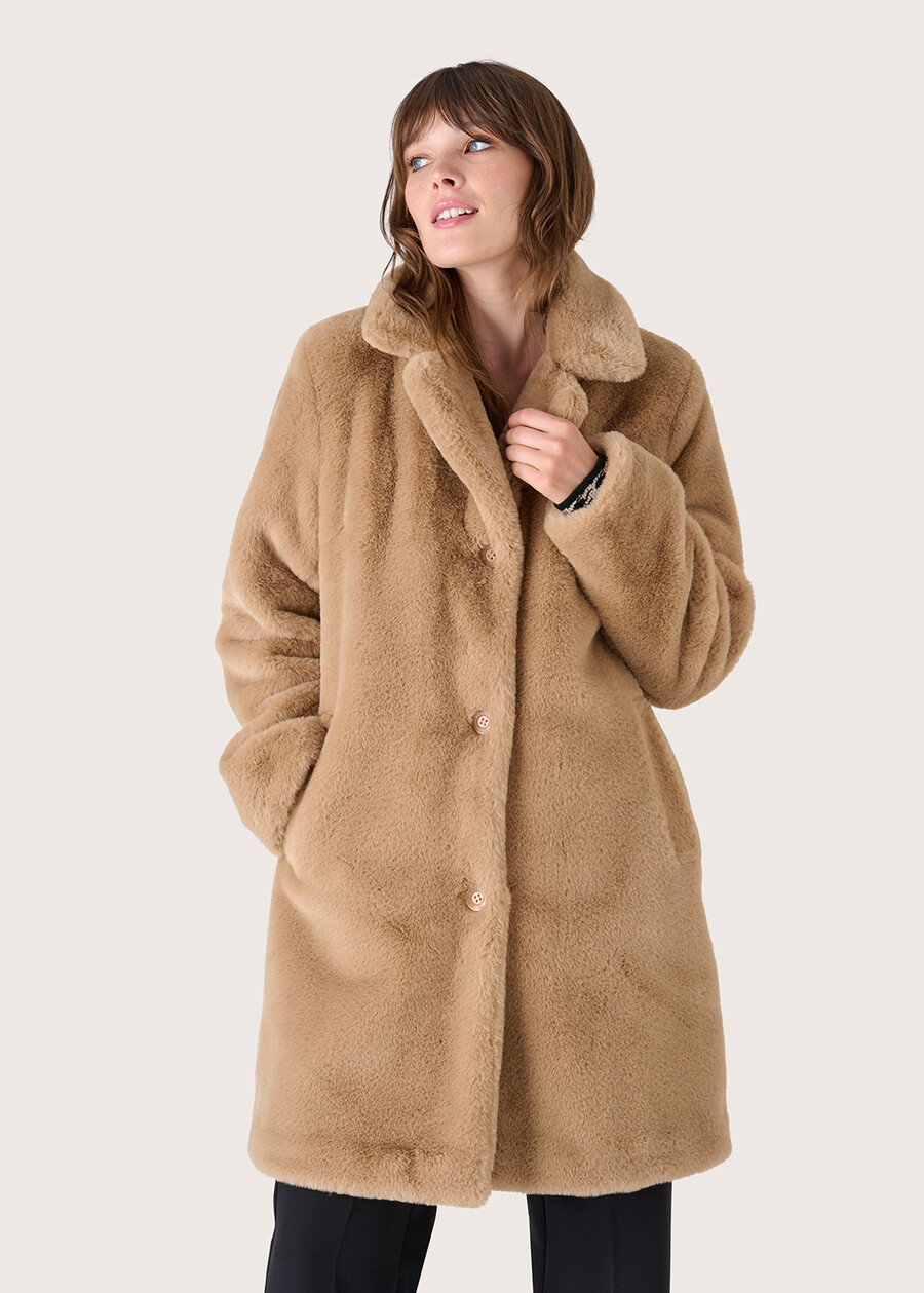 Cappotto in eco-pelo Claud ROSA CAMMEONERO Donna , immagine n. 2