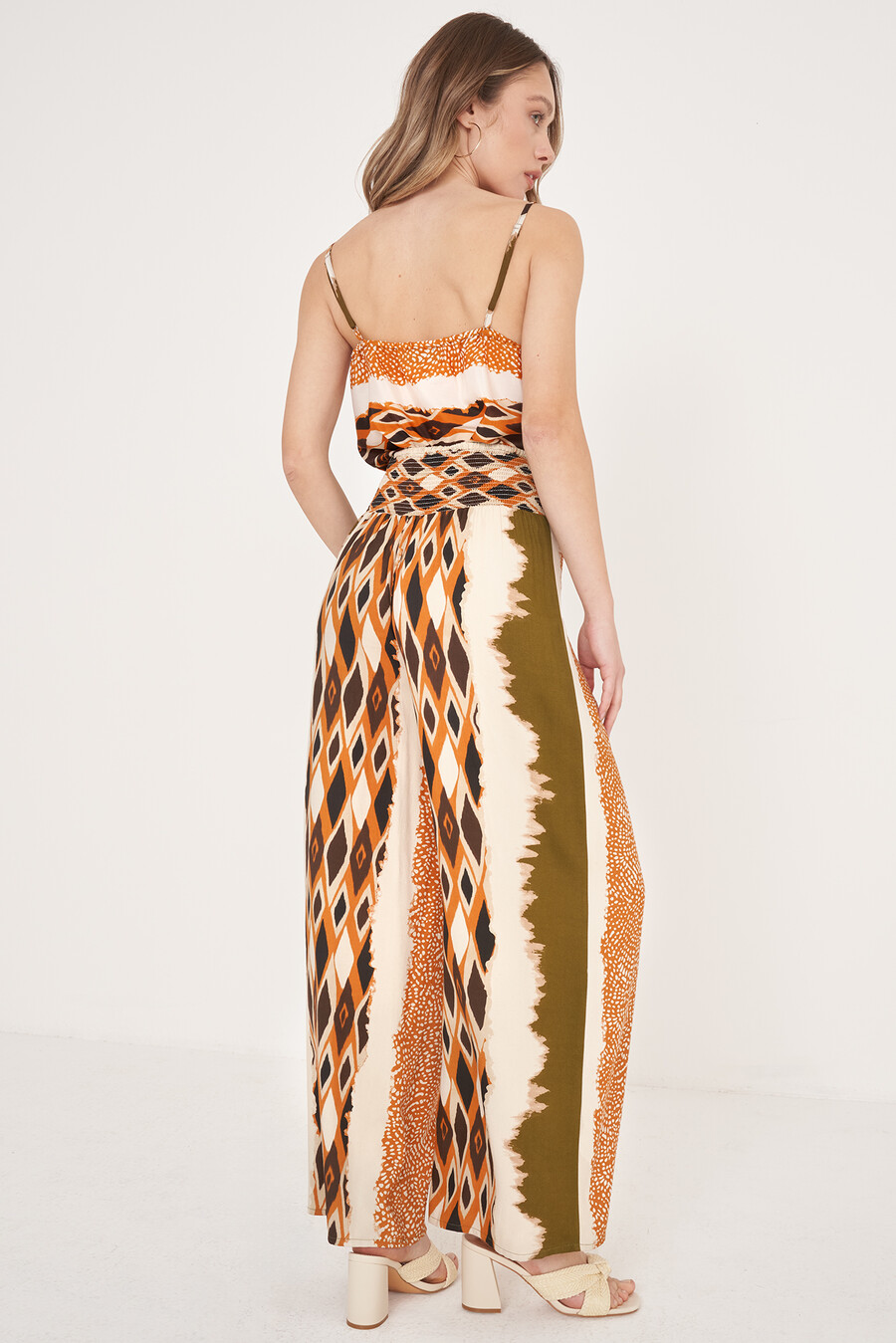 Pessina Printed Trousers GIALLO GRANO Woman , image number 5