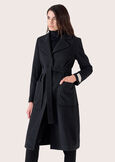 Cappotto Camillo in panno NERO BLACKBEIGE GREIGE Donna immagine n. 3