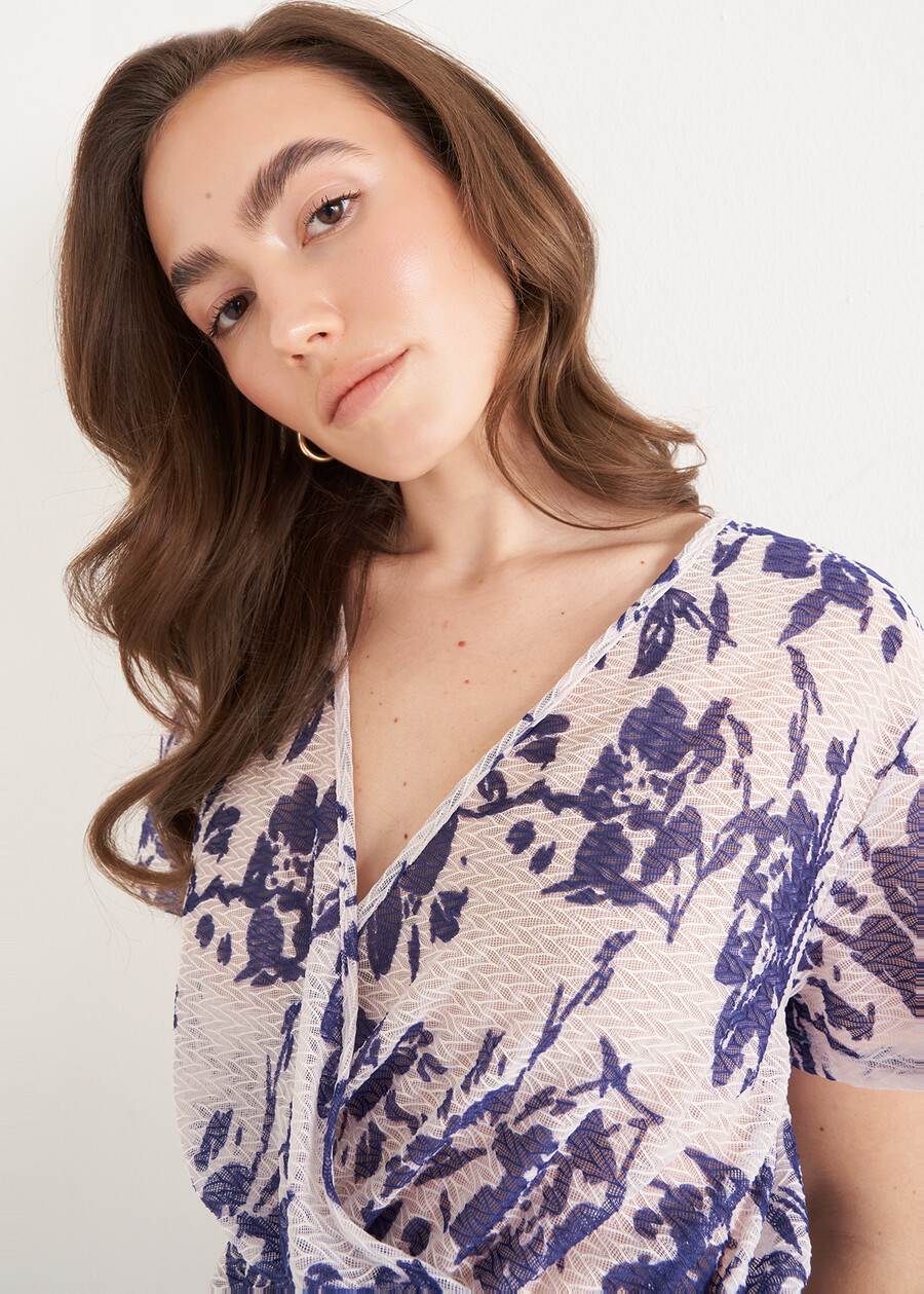 Blusa Sun con stampa floreale BEIGE LATTE Donna , immagine n. 3