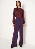 Pantaloni Pierre con spacco al fondo VIOLA PRUGNA Donna immagine n. 2