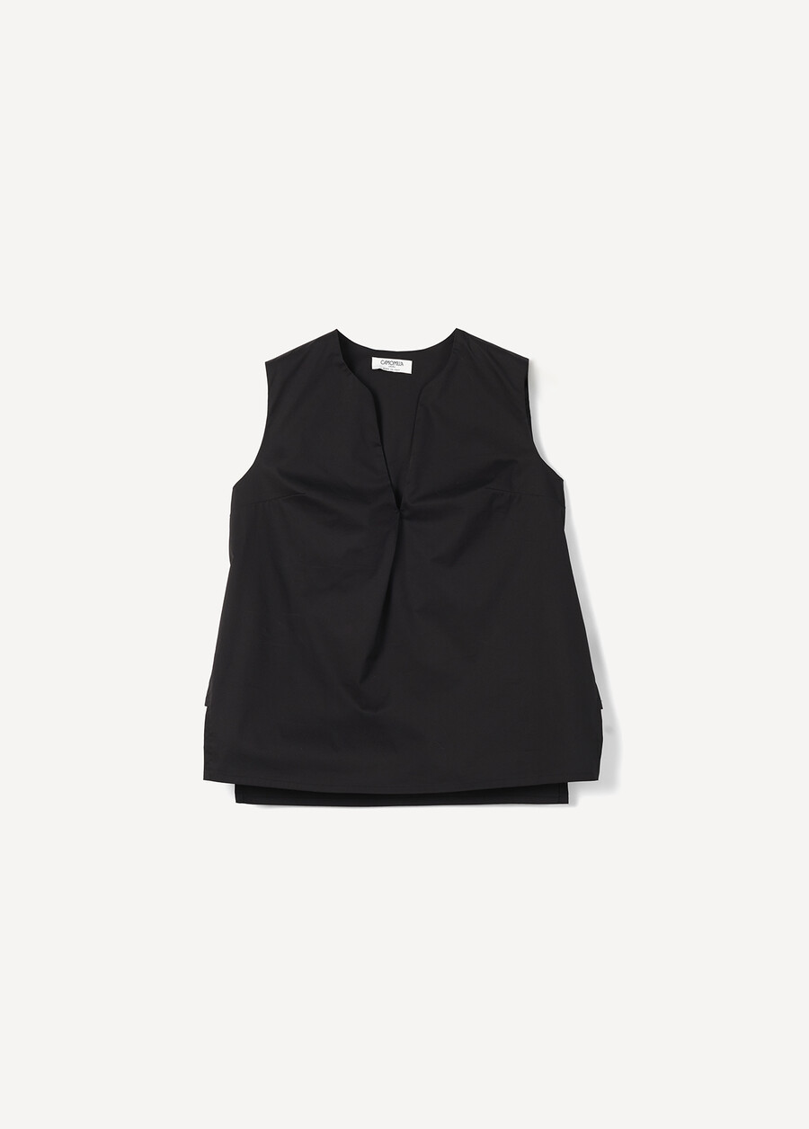 Tara Cotton Top BIANCO WHITENERO BLACK Woman , image number 5