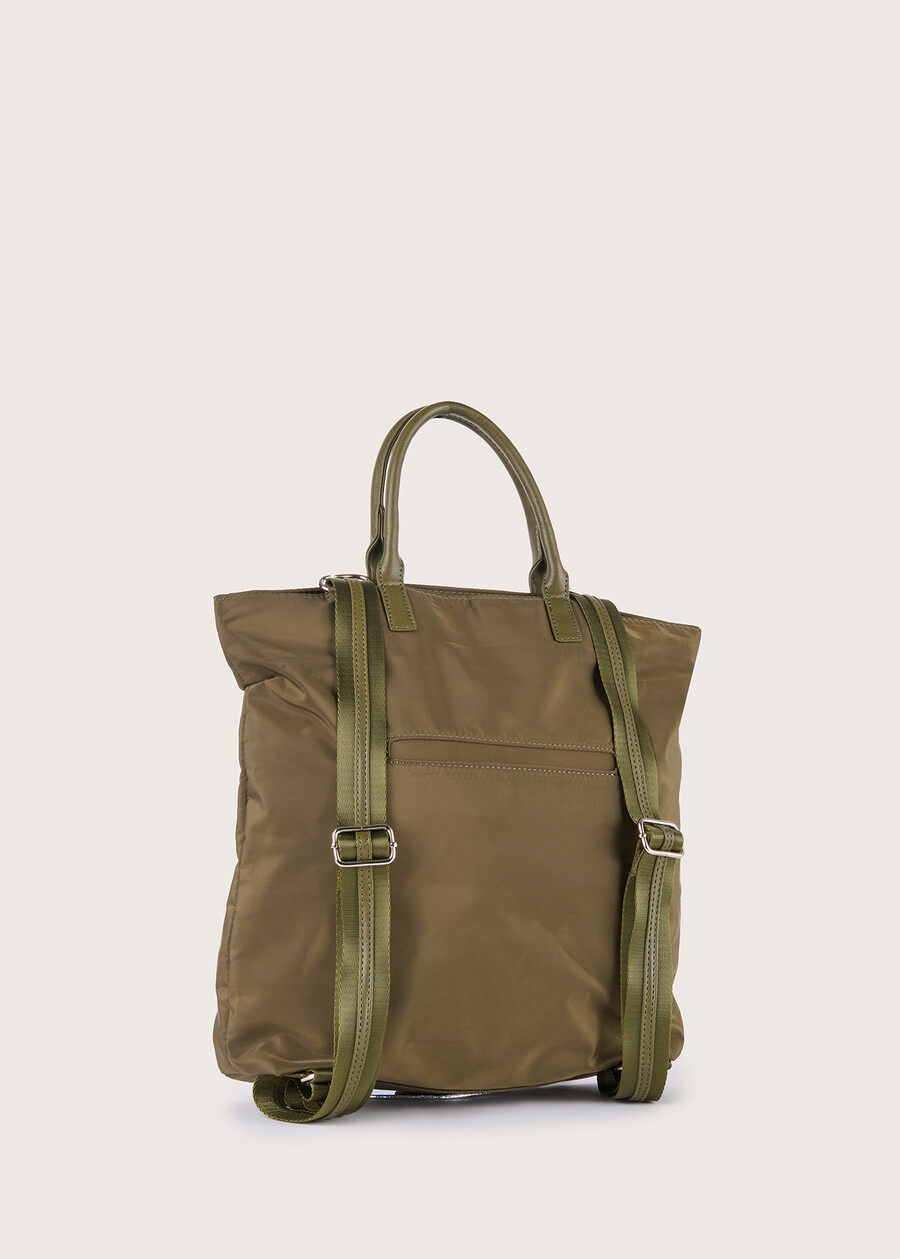 Bahiya nylon backpack VERDE CARCIOFONERO BLACKBEIGE Woman , image number 3