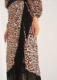 Gemma wrap skirt with fringes NERO BLACK Woman image number 3