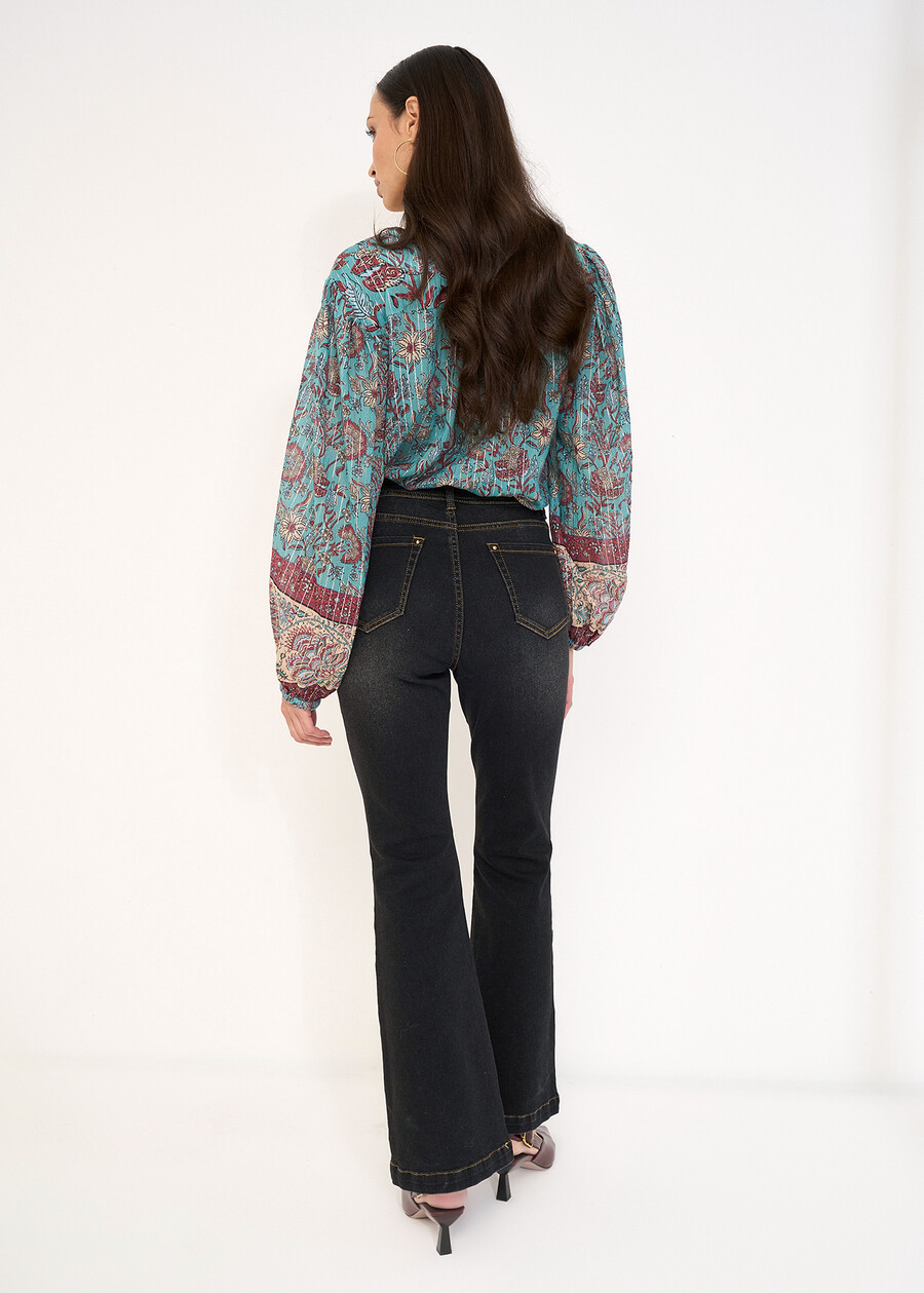 Jeans Jacqueline con cuciture NERO Donna , immagine n. 4