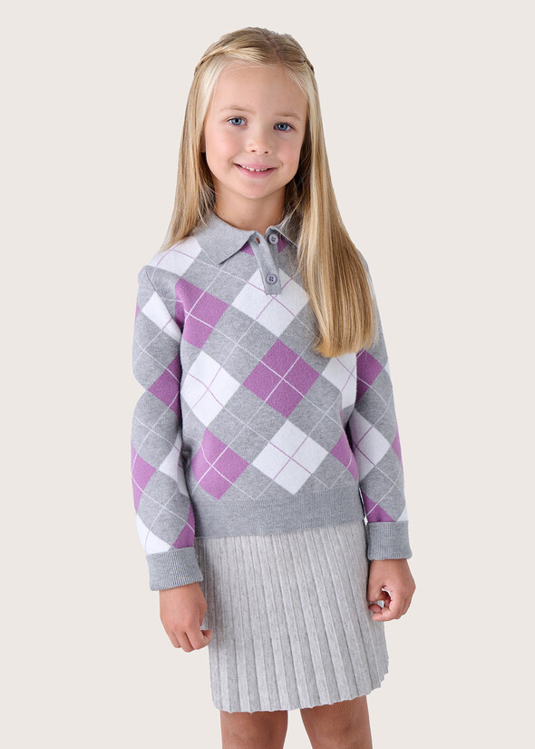 Maglia Magic da bambina modello polo GRIGIO LIGHT GREY Donna null