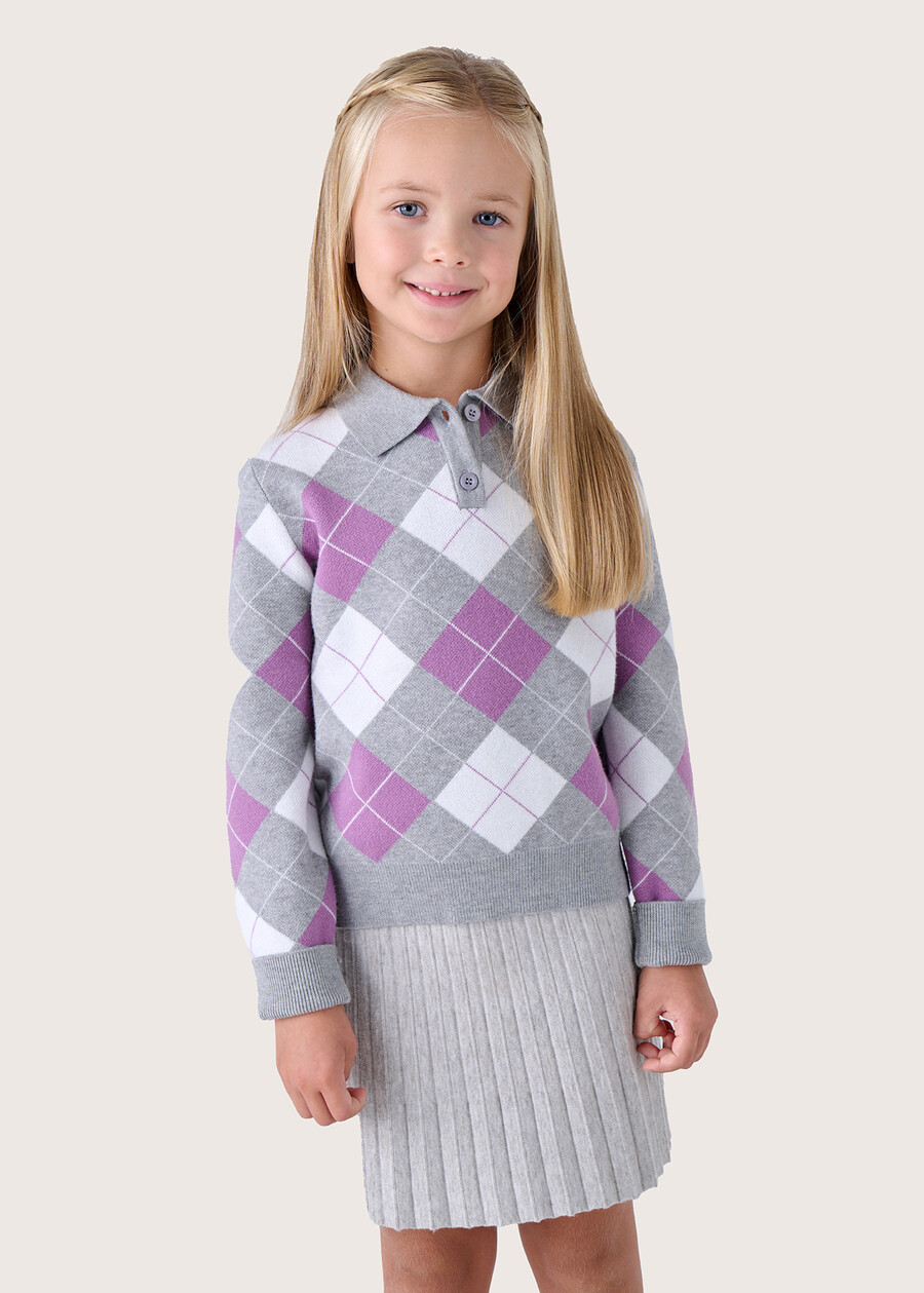 Maglia Magic da bambina modello polo GRIGIO LIGHT GREY Donna , immagine n. 1