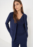 Cardigan Gianitoba modello blazer BLU NAVYBIANCO BURRO Donna immagine n. 1