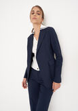 Gianna single-breasted blazer BLUBIANCO WHITEMARRONENERO BLACK Woman image number 1