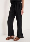 Pantaloni Pebel A Zampetta BLU OTTANIONERO BLACK Donna immagine n. 2