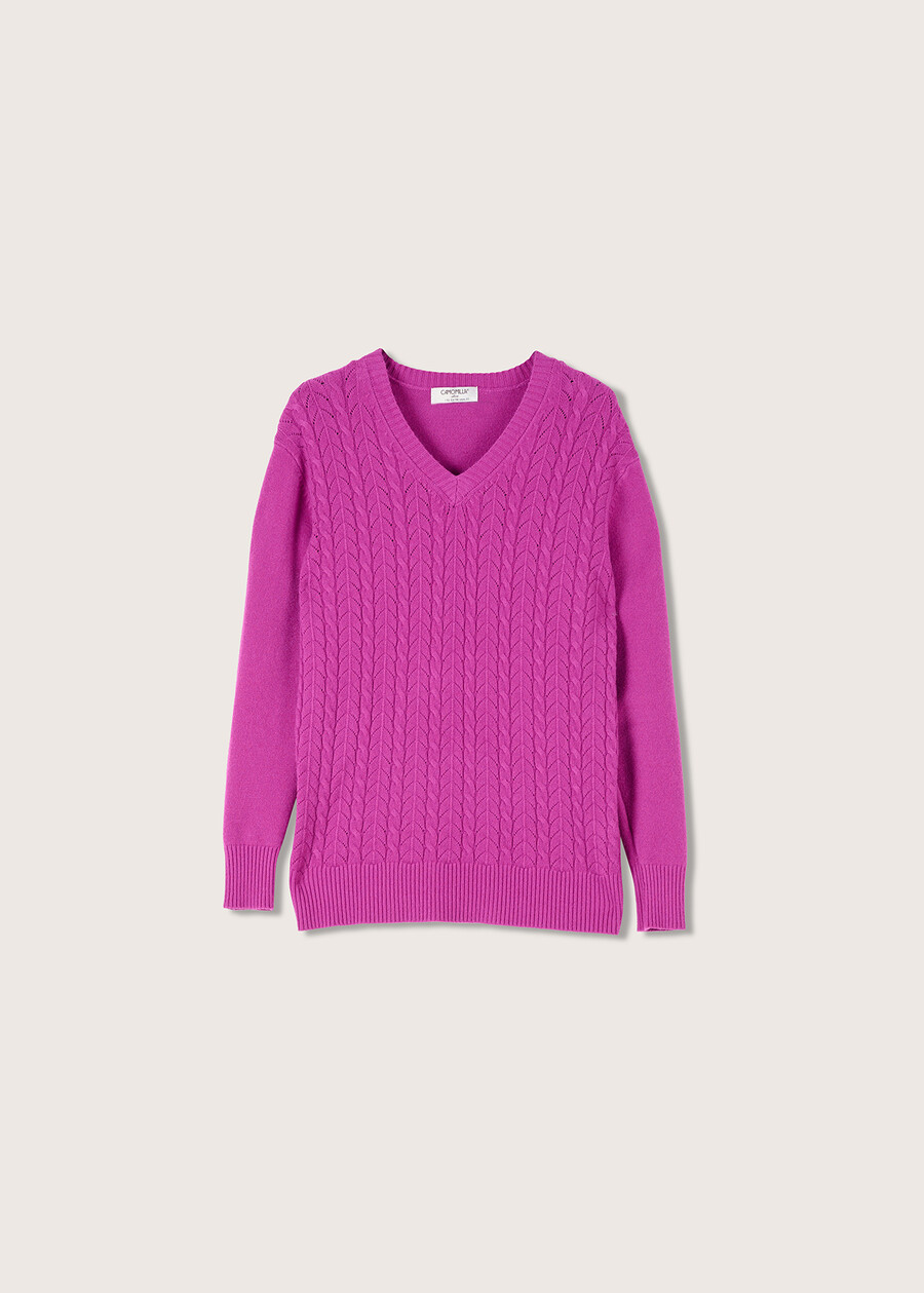 Maglia Mabel in misto viscosa VIOLA IRIS Donna , immagine n. 4