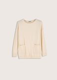 Maddy jersey with patch pockets BEIGE LANAMARRONE CASTAGNA Woman image number 1