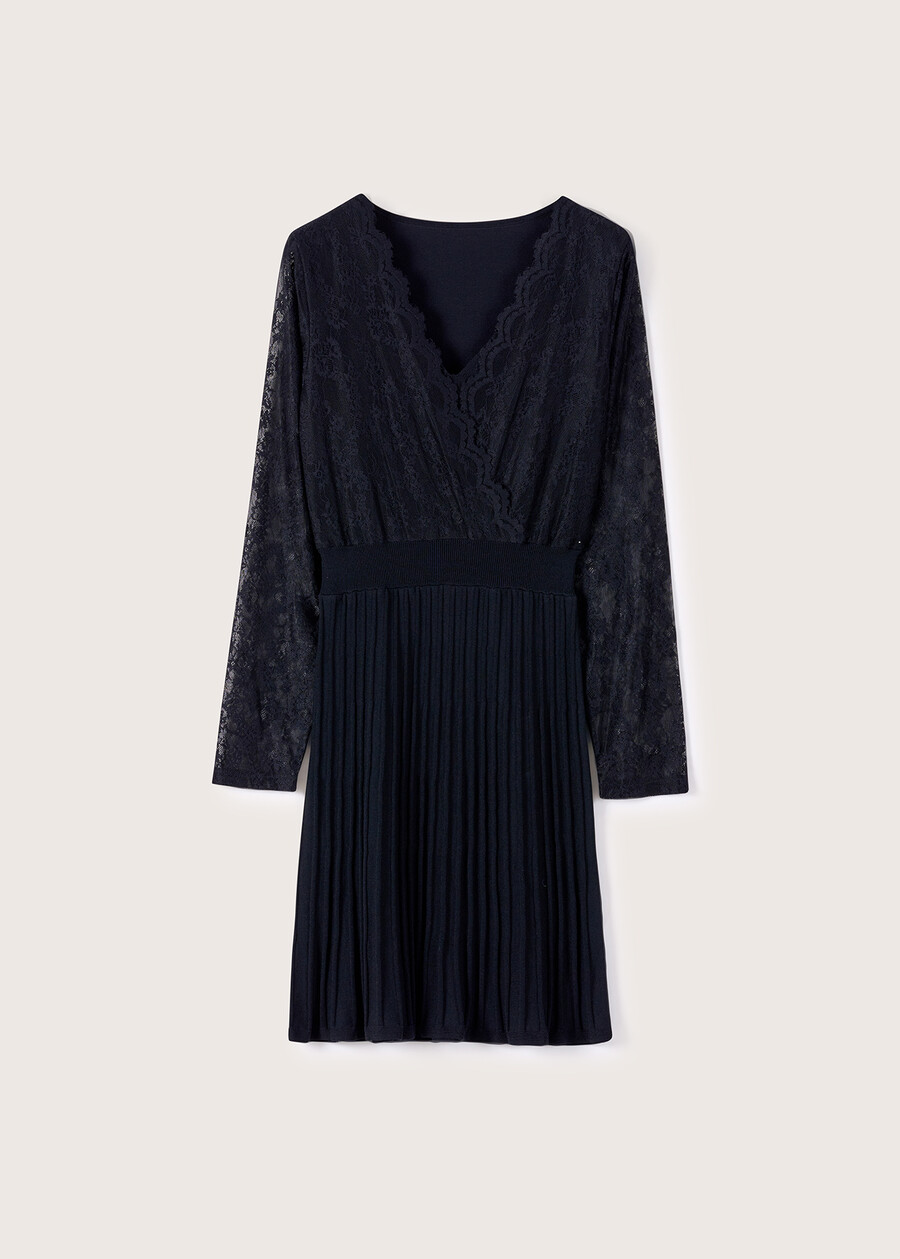 Abito Antigua con pizzo NERO BLACK Donna , immagine n. 5