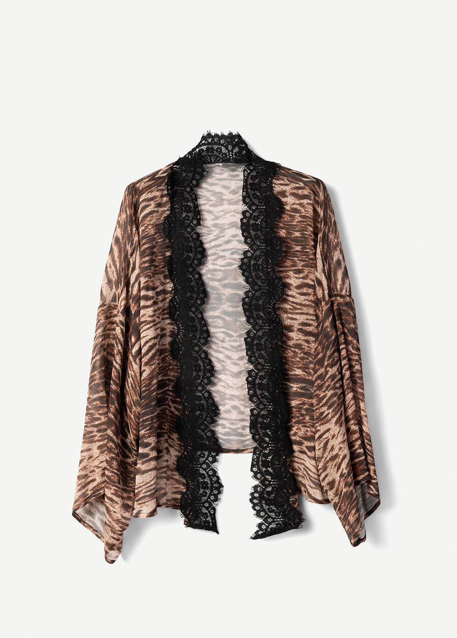 Coprispalle Cnosso 100% viscosa MARRONE JAVA Donna , immagine n. 4