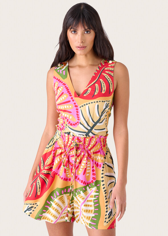 Top Talia 100% viscosa ARANCIO SUNRISE Donna null