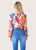 Blusa Kate in satin MARRONE SUGHERO Donna immagine n. 3