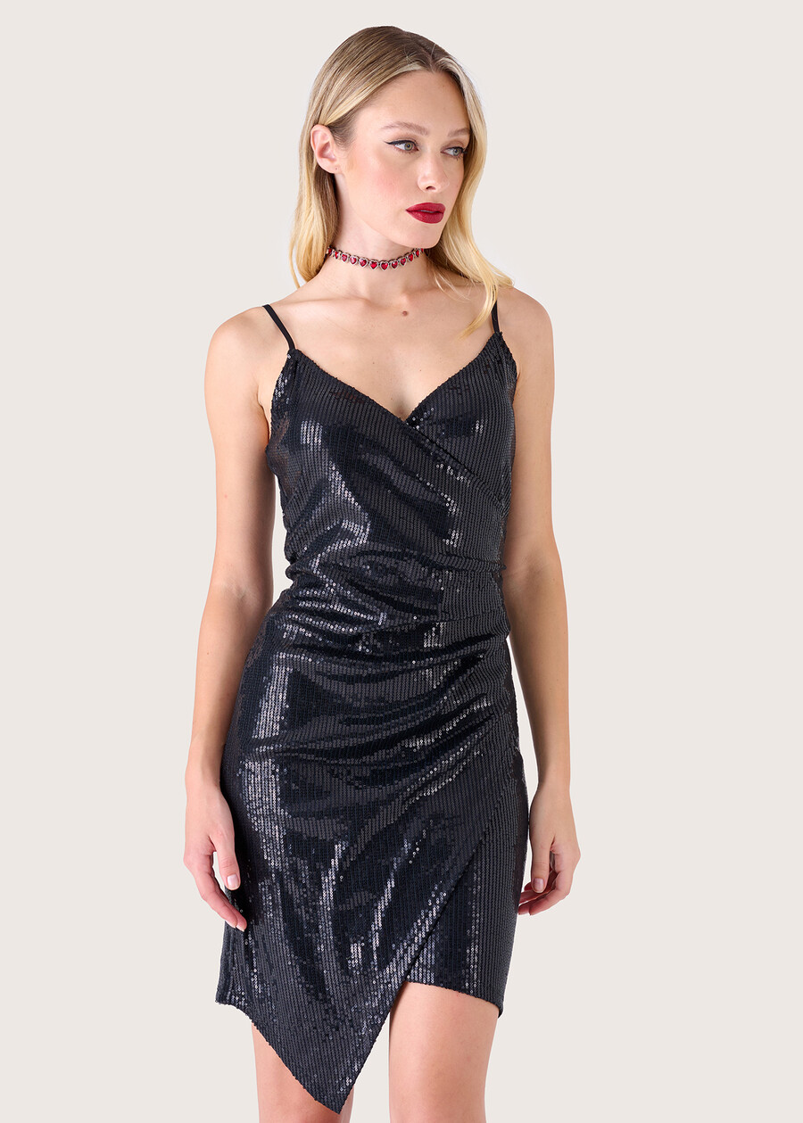 Abito Abby in paillettes NERO BLACK Donna , immagine n. 2