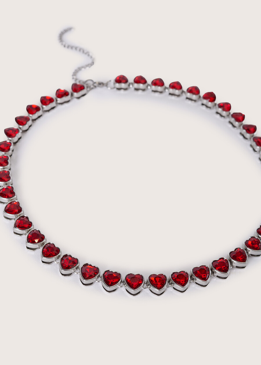 Guadalupa crystals choker necklace ROSSO PAPAVERO Woman , image number 3
