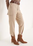 Perseo cargo trousers BEIGENERO BLACK Woman image number 2