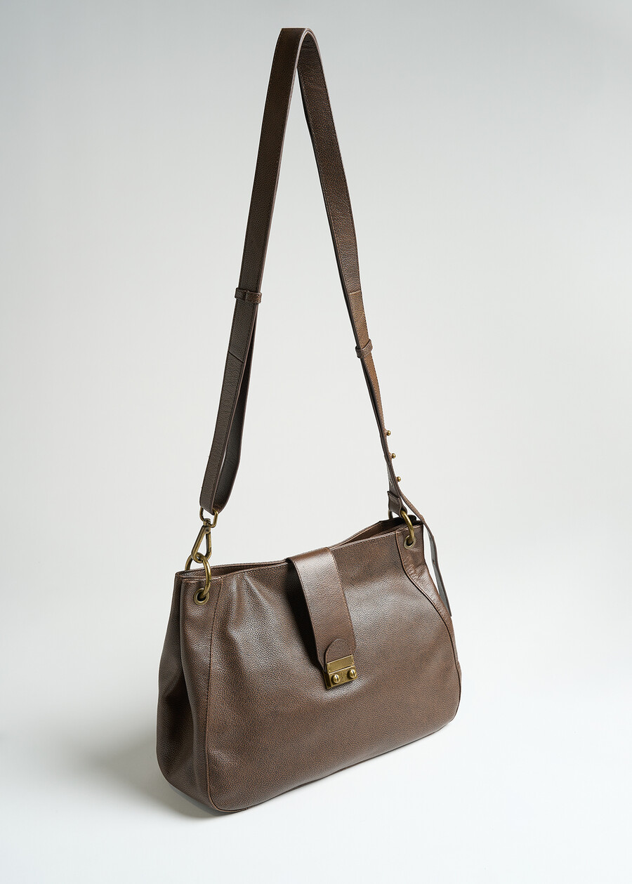 Borsa a spalla Blond in vera pelle MARRONE Donna , immagine n. 2
