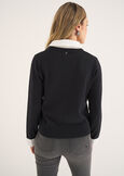 Cardigan Crazy con dettagli camicia BLUBIANCO WHITE Donna immagine n. 4