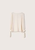 Blusa Clin in satin BEIGE LATTEBLUE COLONIAL Donna immagine n. 4