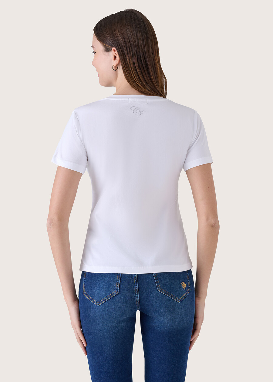 Sesto 100% cotton t-shirt BIANCO WHITE Woman , image number 3