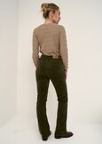 Pantaloni Cindy flare in velluto VERDEMARRONE Donna immagine n. 4