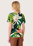 Samu crossover neckline t-shirt VERDE SALAD Woman image number 3