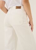 Daffy color denim wide leg trousers BIANCO WHITEBLU Woman image number 5