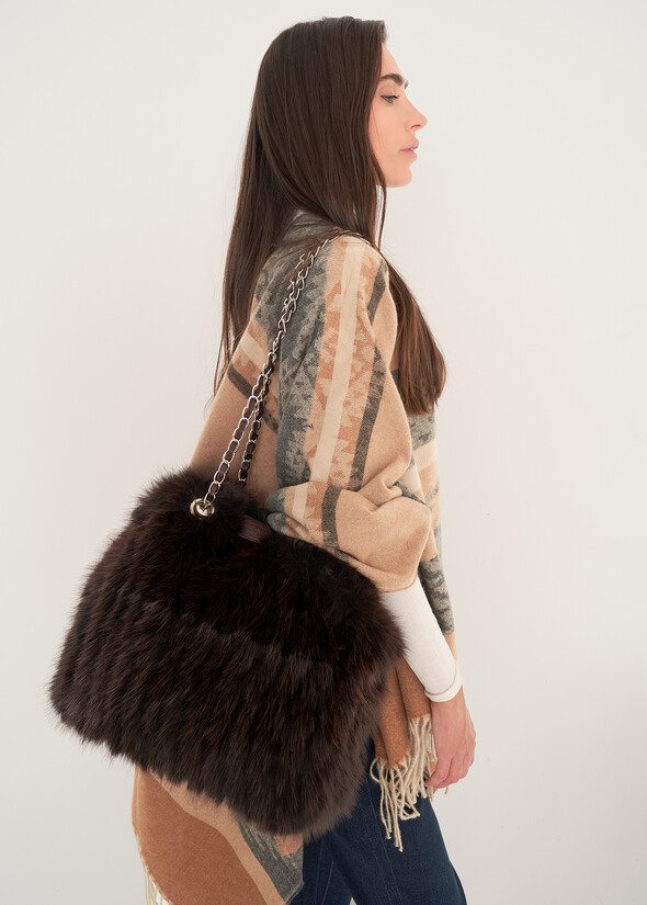 Friends Basya faux fur bag MARRONE CAFFE Woman null