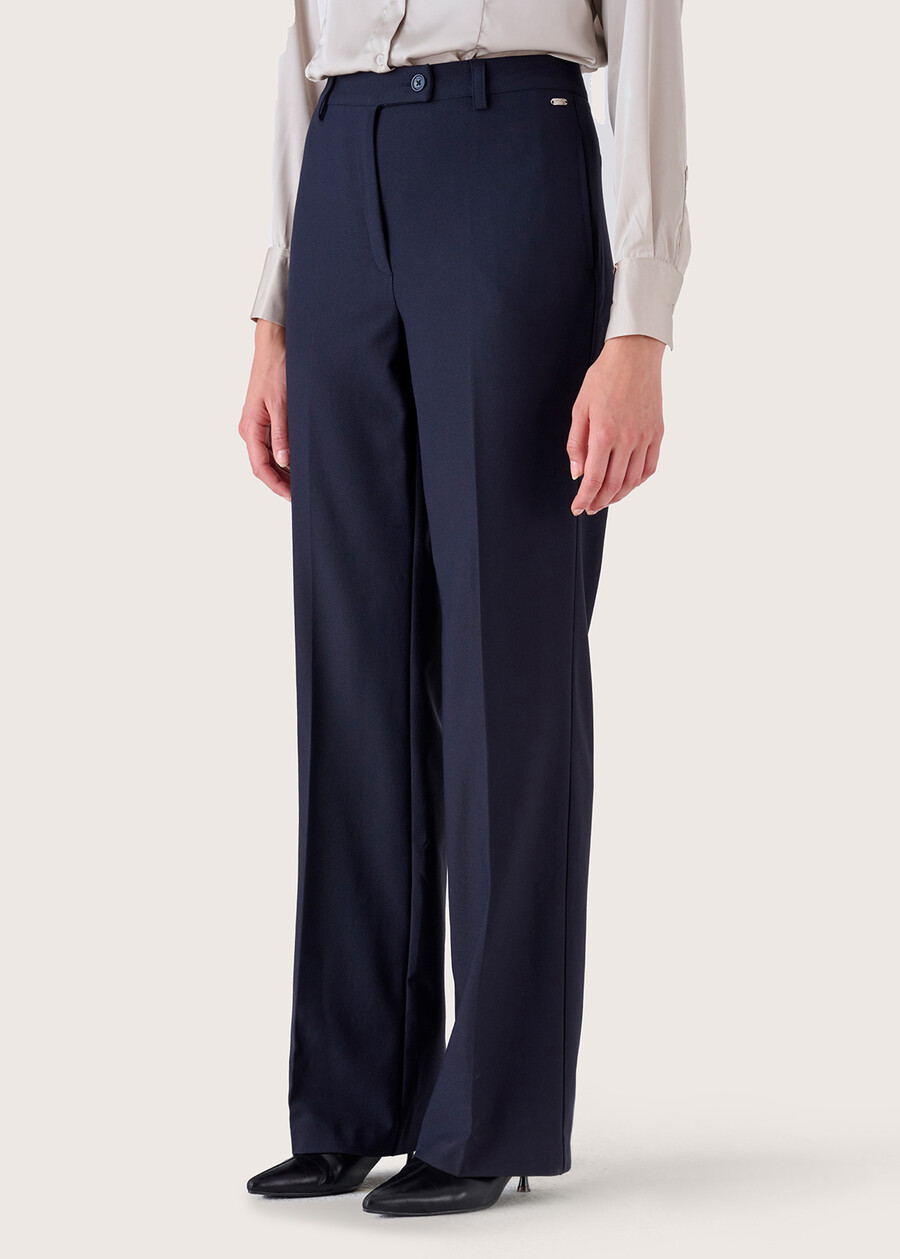 Giorgia technical fabric trousers NERO BLACKBEIGE GESSOBLU Woman , image number 3