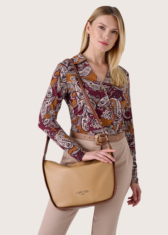 Tracolla Betta in ecopelle BLU GRAFITEBEIGE CAMMELLO Donna null