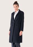Clory cloth coat NERO BLACKBLU FIORDALISO Woman image number 3