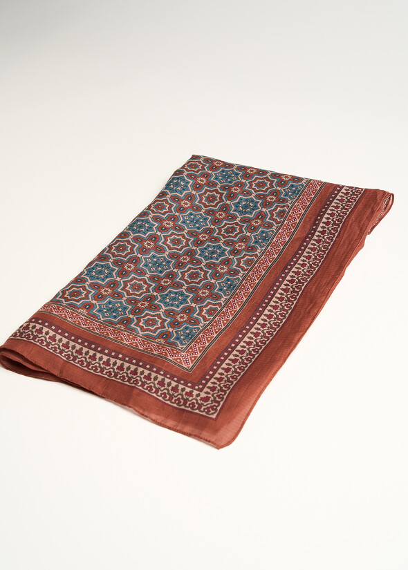 Foulard Selma fantasia block MARRONE Donna null