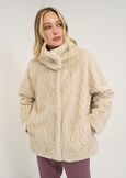 Glory faux fur jacket BEIGE LATTE Woman image number 1