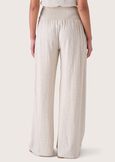 Pantaloni Polis in lino e viscosa BEIGE SAFARI Donna immagine n. 4