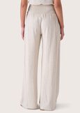 Polis linen and viscose trousers BEIGE SAFARI Woman image number 4
