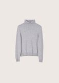 Memole 100% wool and cashmere jersey GRIGIO LIGHT GREYVIOLA LILLY Woman image number 5